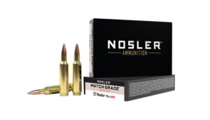 Nosler .22 Nosler 77 gr Match Grade ammunition 20-count box
