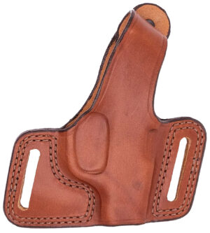 Bianchi Black Widow 16862 tan leather OWB belt slide holster, right hand, size 15