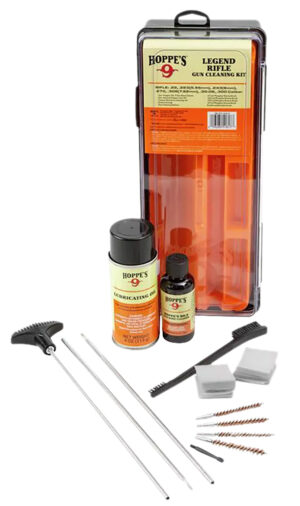 Hoppes UL17 Legend rifle cleaning kit for .17-.22 cal with rod and solvent