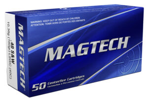 Magtech 40C .40 S&W 160gr lead semi-wadcutter ammunition 50-round box