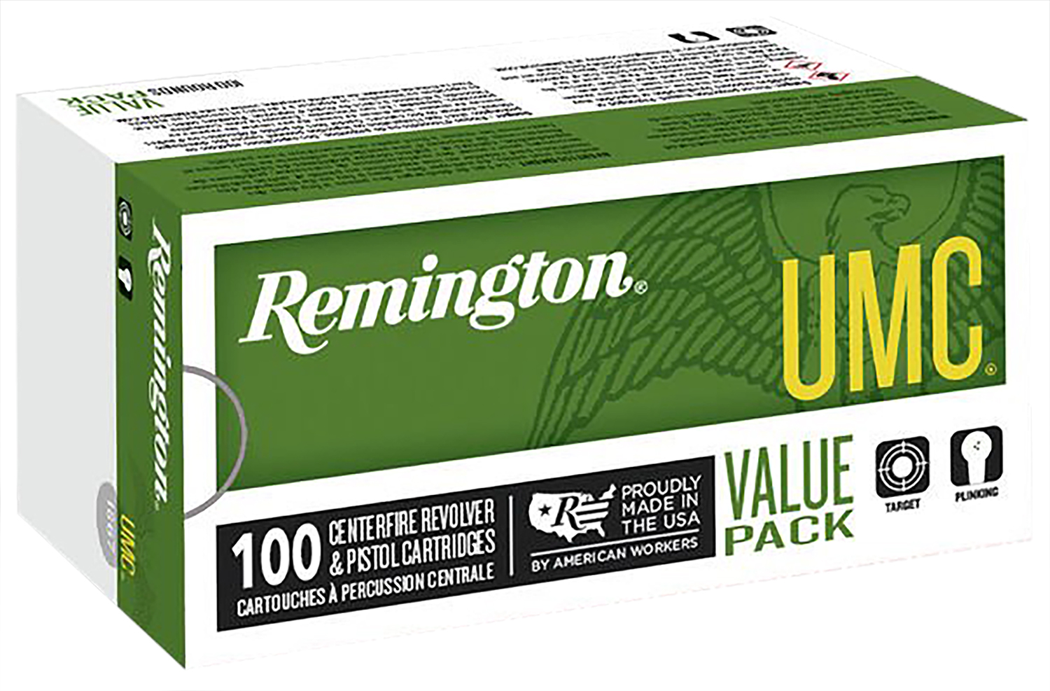 Remington UMC .38 Special +P 125 gr SJHP 100-round box