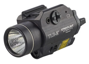 Streamlight TLR-2 tactical rail-mounted light with integrated red laser, black finish