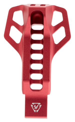 Strike Industries Cobra red aluminum trigger guard for AR-platform with Cobra hood and finger rest