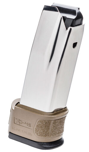 Springfield Armory XD Mod.2 10rd .45 ACP stainless magazine with FDE sleeve