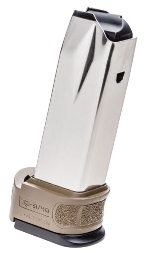 Springfield Armory XD Mod.2 10-round .40 S&W stainless steel magazine with flat dark earth sleeve