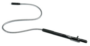 Streamlight Stylus Reach penlight black anodized with flexible cable extension and pocket clip