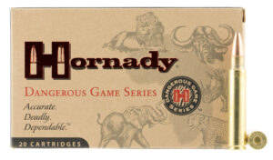 Hornady Dangerous Game .375 Ruger 300 gr ammunition box, 20 rounds