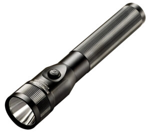 Streamlight Stinger LED rechargeable flashlight black anodized with rubberized grip