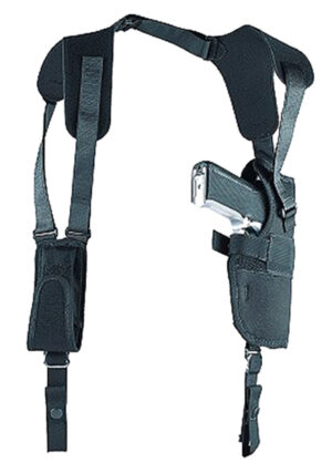 Uncle Mike's Sidekick Vertical Shoulder Holster Size 0 Right Hand Black Cordura Nylon