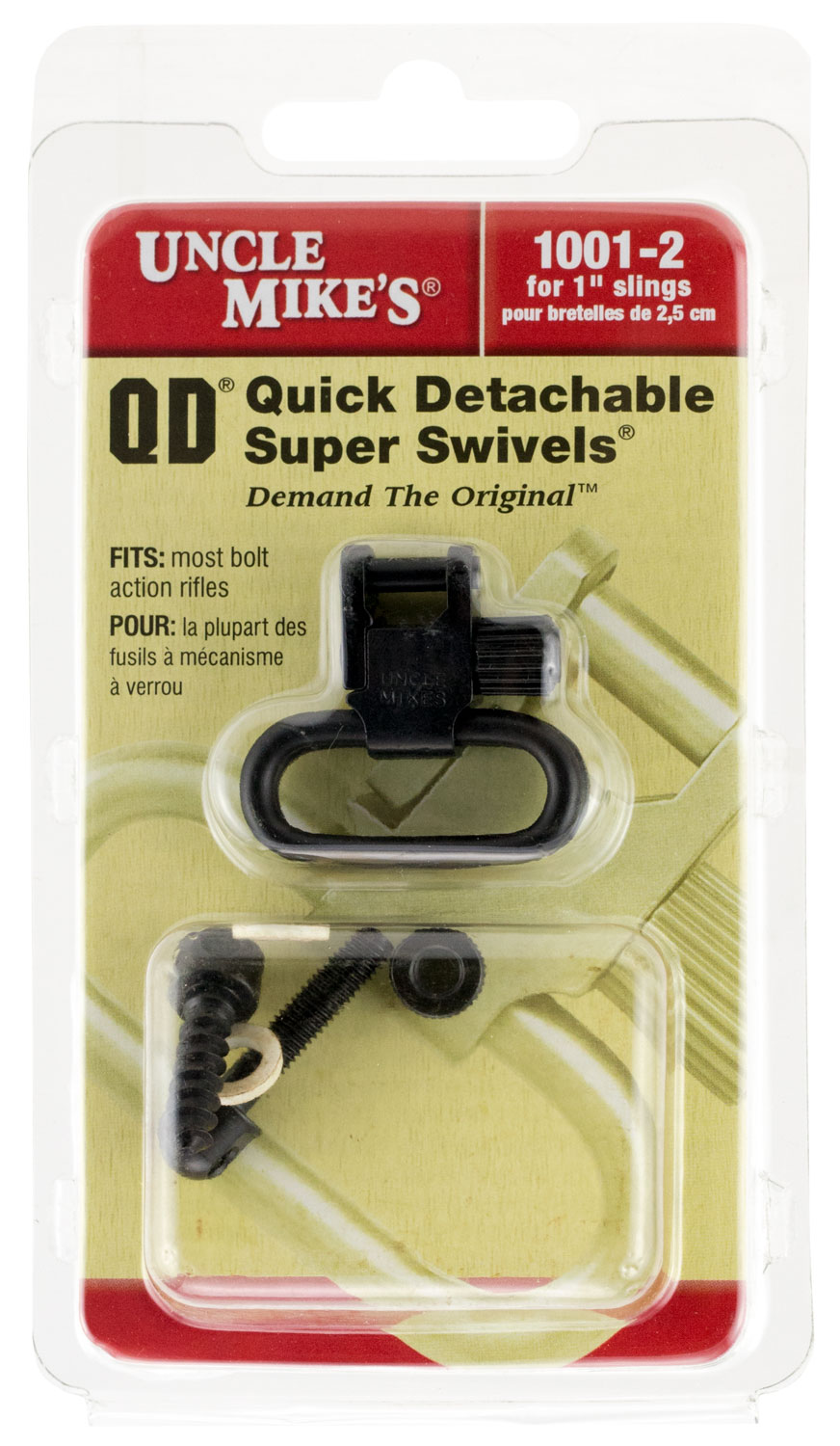 Uncle Mike's QD 1-inch blued steel sling swivel