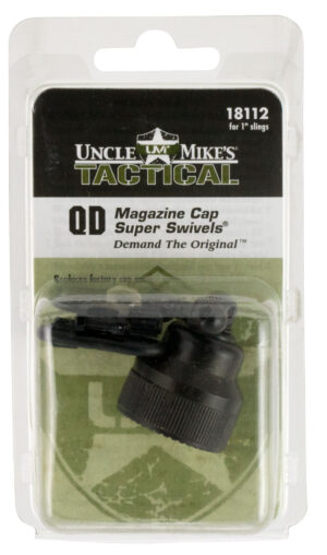 Uncle Mike's magazine cap swivel set for Mossberg 590/835, blued steel, 1" loop, 12 gauge