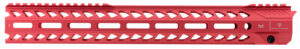 Strike Industries STRIKERAIL 15.5 inch red M-LOK handguard for AR-15