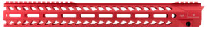 Strike Industries Strike Rail 17-inch M-LOK red aluminum handguard for AR-15