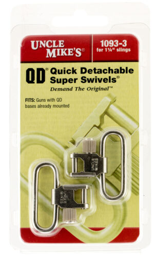 Uncle Mike's 10933 Super Swivel Quick Detach Tri-Lock 1.25" loop sling swivels (2-pack)