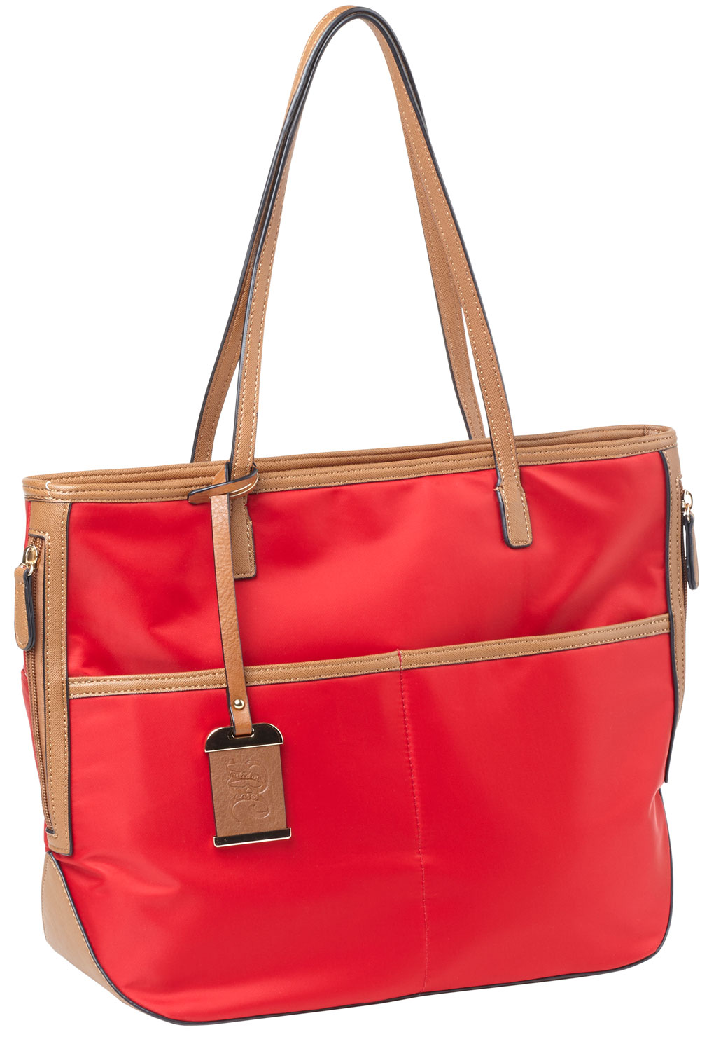 Bulldog BDP056 red nylon tote purse with integrated holster, right-hand, fits most small pistols and revolvers