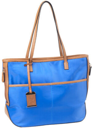 Bulldog Cases BDP057 electric blue nylon tote purse with built-in right-hand holster, 17 x 12 x 5 inches