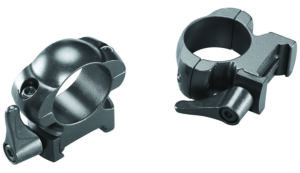 Weaver Grand Slam Lever-Lok top-mount scope rings 1-inch high matte black