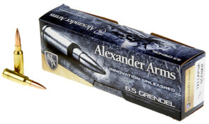 Alexander Arms 6.5mm Grendel 123 gr Lapua Scenar 20rd box of ammunition