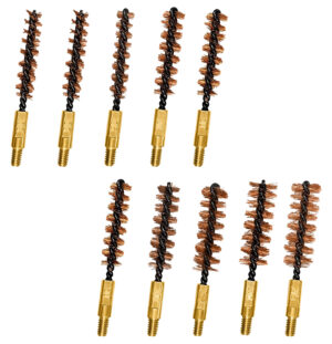 Otis FG380BP 10-pack bronze bore brushes (.22-.45 cal) with snap-pack case