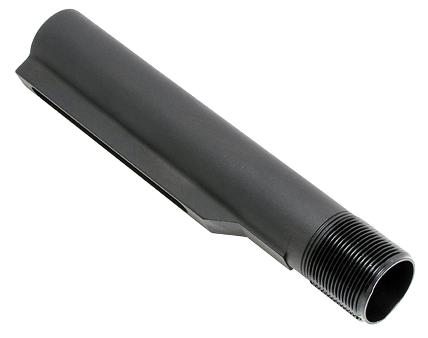 CMMG MK4 mil-spec 6-position carbine buffer tube in matte black anodized aluminum for AR-15 builds