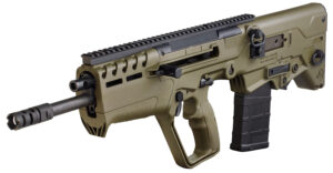 IWI Tavor 7 bullpup rifle in OD Green with 16.5 inch barrel and flattop rail