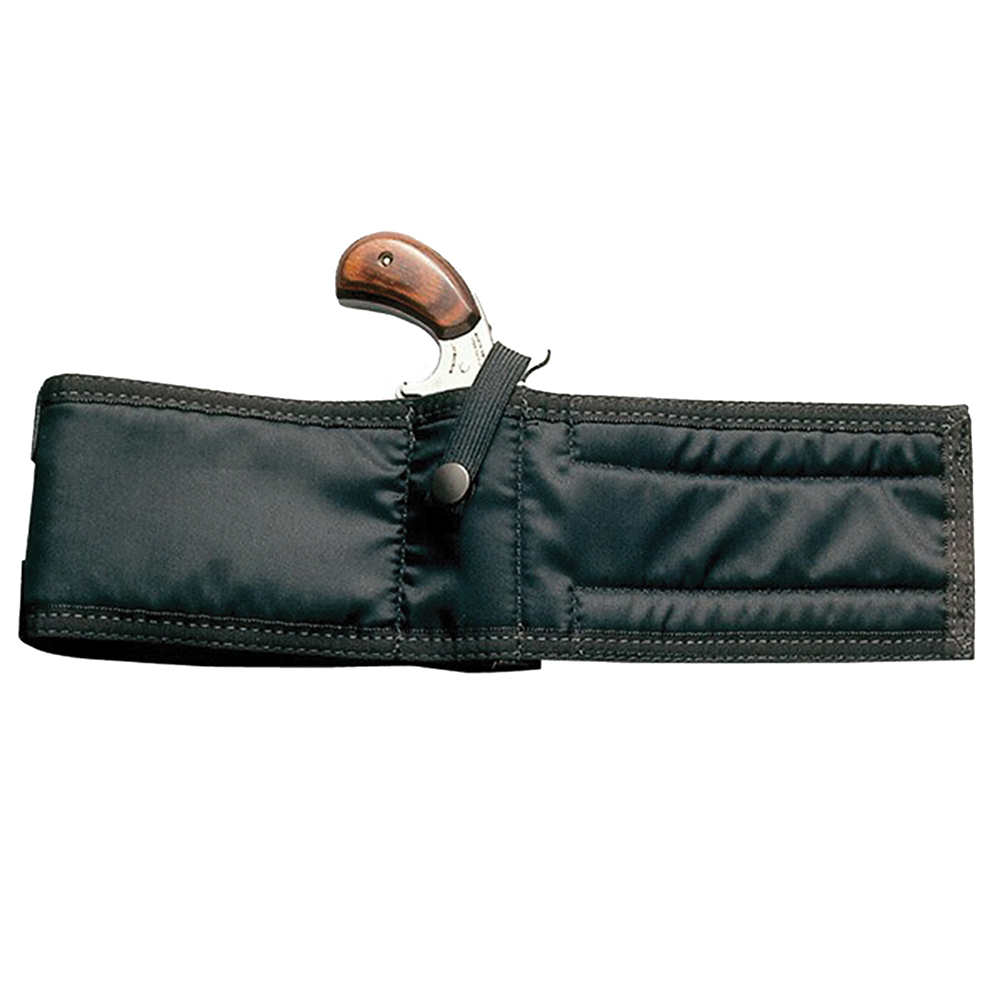 North American Arms ankle holster, smooth black nylon, fits NAA mini-revolver, ambidextrous slip-on