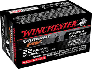 Winchester Varmint HV .22 WMR 30gr JHP 50-count box