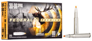 Box of Federal Premium .30-06 Springfield Trophy Bonded Tip 180 grain hunting ammunition