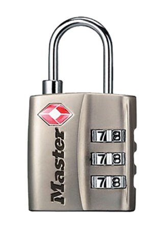 Master Lock 4680DNKL TSA combination luggage lock, nickel steel, 30mm body
