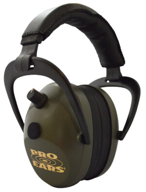 Pro Ears Gold II 26 electronic hearing protection muff, black/green, 26 dB NRR