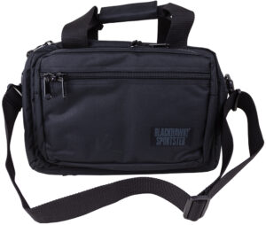 Blackhawk Sportster Deluxe Range Bag in black, 600D polyester, holds 2 handguns, 15 x 11 x 10 inches
