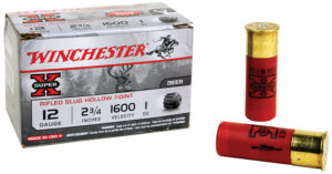 Winchester Super-X 12ga 2.75" 1 oz rifled slug 15-round box front