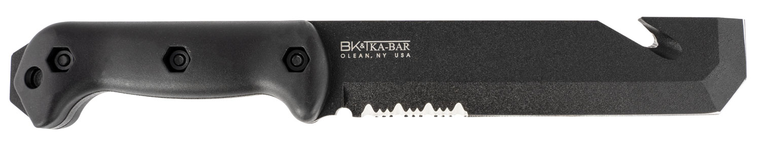 Ka-Bar BK3 Becker Tac Tool 7 inch fixed blade knife with black Ultramid handle and plastic sheath