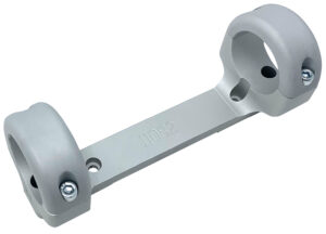 DNZ Game Reaper one-piece scope mount with 1-inch medium rings for Ruger 10/22 in silver