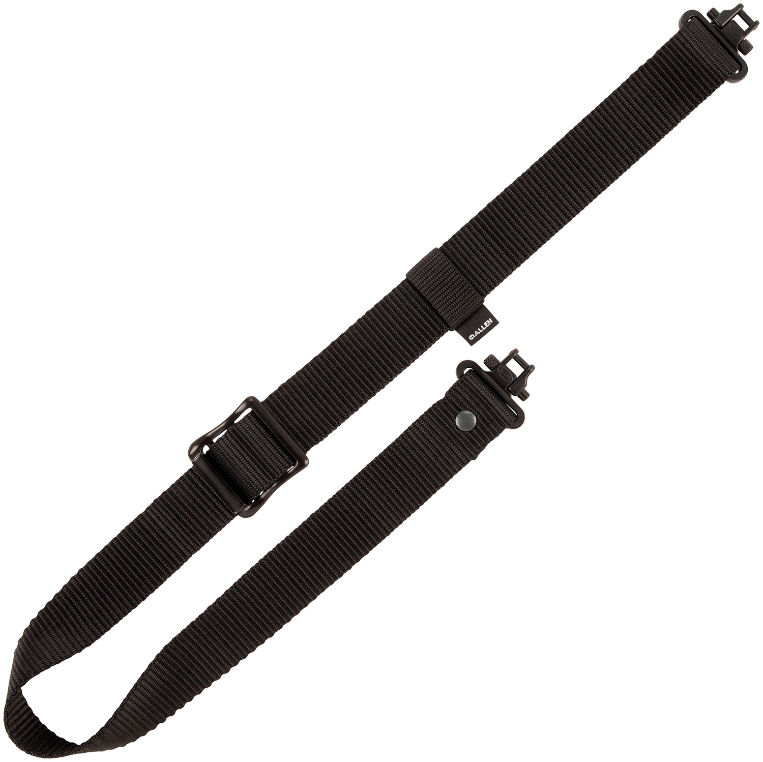Allen Slide-N-Lock black nylon web sling 1.25-inch with swivels