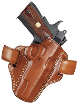 Galco CM112 Combat Master tan leather OWB belt holster right hand