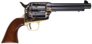 Taylors and Company Ranch Hand Uberti .45 Colt 5.5-inch blued barrel revolver with walnut navy-style grip