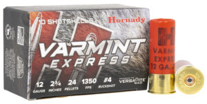 Hornady Varmint Express 12ga 2.75 in #4 Buckshot 10-round box