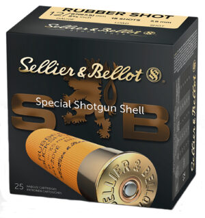 Sellier & Bellot SB12RSA 12 gauge rubber buckshot 25 round box
