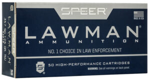 CCI Speer Lawman .357 SIG 125 gr TMJ ammunition box with 50 rounds
