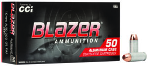 CCI Blazer 10mm 200gr FMJ 50-round box aluminum-case pistol ammunition