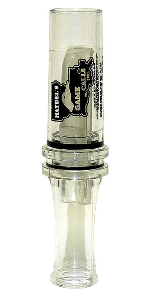 Haydel Game Calls BC10 Big Barreled Cut Down Mallard Call clear plastic single reed