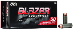 CCI Blazer .45 Long Colt 200 gr aluminum-case handgun ammunition 50 rd box