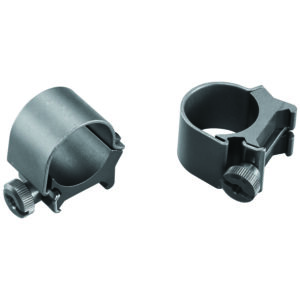 Weaver 1 inch medium top-mount rings matte black