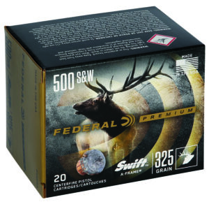 Federal Premium Vital-Shok .500 S&W 325 gr Swift A-Frame 20rd box