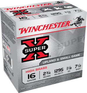 Winchester Super-X 16 gauge 2.75in 1-1/8 oz #7.5 shotshell box