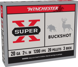 Winchester Super-X 20 Gauge 2.75in #3 Buckshot 5-count box