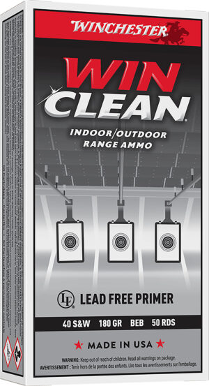 Winchester Super-X WinClean .40 S&W 180 gr ammunition 50-round box