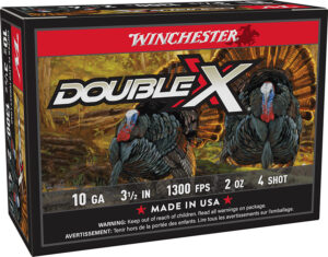 Winchester Double X 10ga 3.5in 2oz #4 turkey shotshell box