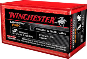 Winchester Varmint HV .22 WMR 30 gr V-MAX 50 round box
